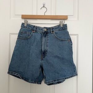 Zara denim mom shorts size 6